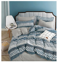 画像をギャラリービューアに読み込む, お洒落な布団カバー3点セット(シングル) XLN16 (寝具/寝具カバー/ベッドリネン/ベッドカバー/シーツ/掛け布団カバー/布団カバー/ボックスシーツ/ピロケース/枕カバー)