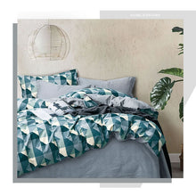 画像をギャラリービューアに読み込む, 北欧スタイル布団カバー3点セット(シングル) XLN5 (寝具/寝具カバー/ベッドリネン/ベッドカバー/シーツ/掛け布団カバー/布団カバー/ボックスシーツ/ピロケース/枕カバー)