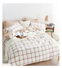 画像をギャラリービューアに読み込む, 北欧スタイル布団カバー3点セット(シングル) XLN6 (寝具/寝具カバー/ベッドリネン/ベッドカバー/シーツ/掛け布団カバー/布団カバー/ボックスシーツ/ピロケース/枕カバー)