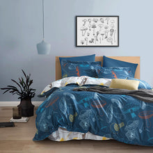 画像をギャラリービューアに読み込む, 美しい布団カバー4点セット(ダブル) YYN001W (寝具/寝具カバー/ベッドリネン/ベッドカバー/シーツ/掛け布団カバー/布団カバー/ボックスシーツ/ピロケース/枕カバー)